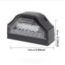 2pcs LED White Rear Number plate Lights Trailer Truck Caravan Bus Tailights Image 4