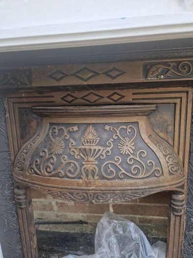 fire surround and cast iron inset