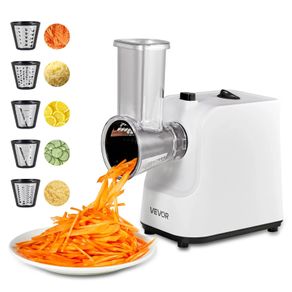 Electric Cheese Grater Salad Maker, 200W Salad Shooter, Electric Vegetable Slicer Shredder Chopper for Fruits with 5 Attachments