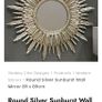 Sunburst wall mirror Image 2