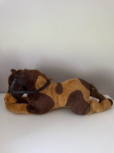 Large and small horse plush toy teddies