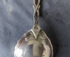 Rose silver spoon