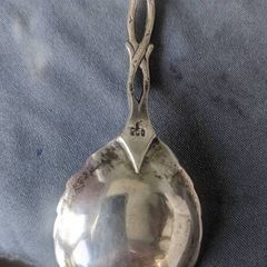 Rose silver spoon