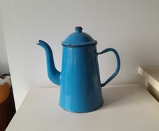 Vintage French Enamel Coffee Pot
