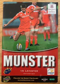 2011 Munster v Leinster - Magners League Programme