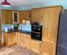 Kitchen  units - shaker oak solid doors