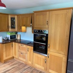Kitchen  units - shaker oak solid doors