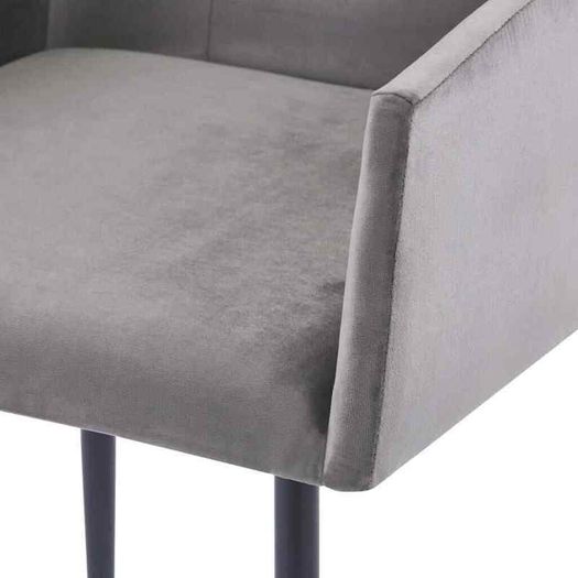 2x Dining Chairs With Armrests Grey - Free Delivery Nationwide