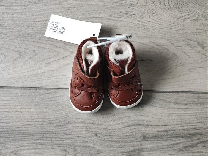 Brand new with tags - Brown Winter Shoes 0-3mths