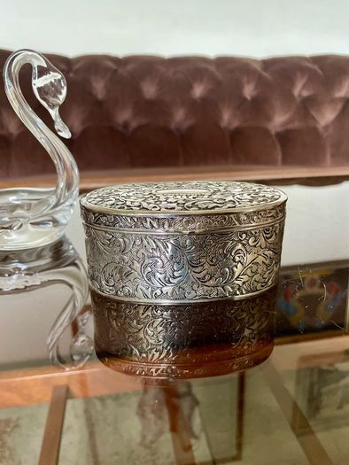 VGC Silver Plated Jewellery Box Mid 20th Century