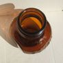 BOVRIL (EIRE) - a vintage 16oz (1 lb) amber glass bottle made by IGB of Dublin (c.1966). PRICE REDUCED. Image 5