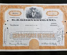 1962 E.J. Korvette Inc. Common Stock Bond Certificate