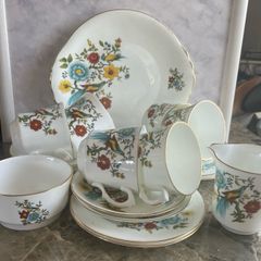 arklow  Bird of Paradise vintage tea set  21 piece