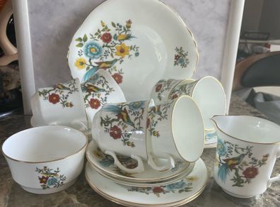 arklow  Bird of Paradise vintage tea set  21 piece