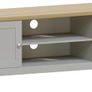 rlington 2 Door TV Unit, Engineered Wood, Grey & Oak, H 49 x W 128 x D 39 cm Image 7