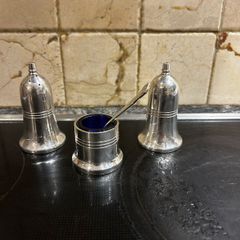 3 piece condiment cruet set