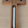 Vintage Italian made 'Last Rites' hardwood wall Crucifix 13" tall FREEPOST Image 6