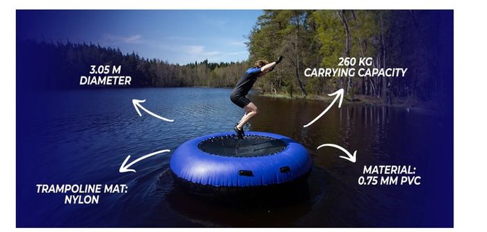 Deep Sea Water Trampoline 3M with extra raft