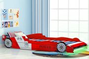 Children LED Race Car Bed 90x200 cm Red