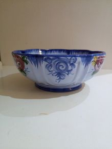 Hand Painted Ceramic  Fruit Bowl