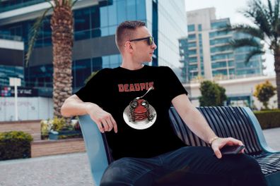 Deadpie cool funny mans Deadpool inspired t-shirt tee top shirt