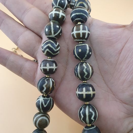 Rare Authentic Antique Burmese Pumtek Pyu Beads Necklace