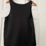 Cedric Charlier Black Scoop-Neck Swing Tank Top - Size 10 - Designer Label Image 2