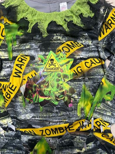 NEW Zombie Halloween two piece age 11-12