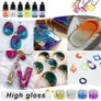 Resin Kit for Beginners with Moulds, 380ml Crystal Clear Epoxy Resin Kit for Coating and Casting with Molds, Foil Flakes, Resin Color Pigment, Sequins for Art, Craft, Jewelry Making (FREE SHIPPING) Image 5