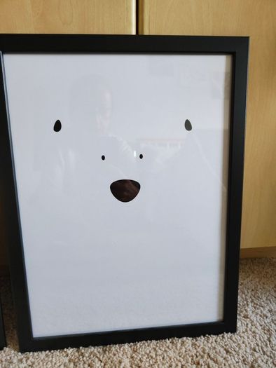 set of two framed pictures 30x40 cm