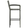 3 Piece Garden Bar Set Poly Rattan Grey Image 8