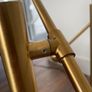 Pair of Contemporary gold table desk floor lights set of 2 Image 7