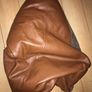 Leather bean bag (brown) Image 2