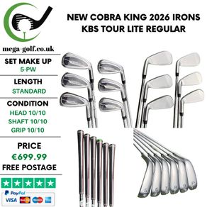 New Cobra King 2026 Irons / 5-Pw / Kbs Tour Lite Regular