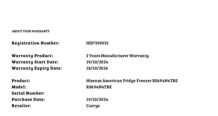 Hisense Fridge Freezer