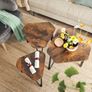 Nesting Coffee Table, Set of 3 End Tables for Living Room, Stacking Side Tables, Sturdy and Easy Assembly, Steel Frame, Industrial Style, Rustic Brown Image 4