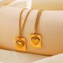 The Delicate Heart Charm Necklace A Graceful Symbol of Love Custom Engraving Image 4