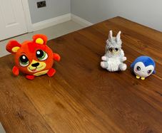 Crunchimals + Bush Baby plush toys