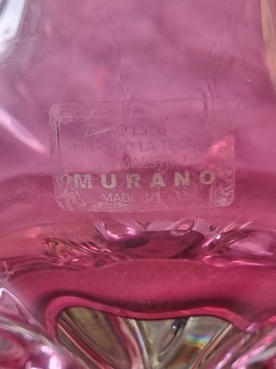 Murano Glass Ruby Vase