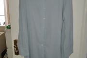 Blue shirt dress