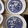 Vintage Arklow pottery "Willow " 6Dinner plate 5 Bowls Image 9