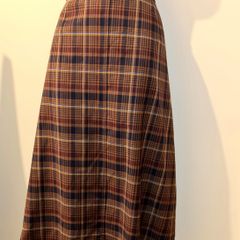 NWT  Wool Blend Checked A-Line Skirt from M&S Autograph size 16