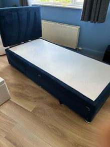 Respa single divan bed with matching headboard