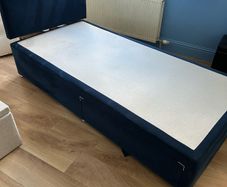 Respa single divan bed with matching headboard
