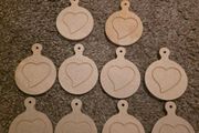 wooden xmas bobble heart