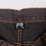 Revenge Charcoal Grey Brown Embroidered Logo Straight Leg Denim Jeans W31/L29 Image 6