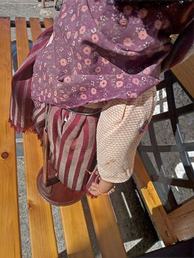 Beautiful Porcelain Doll with Soft Toy Elephant