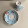 Royal Albert modern vintage  Polka  blue cup and saucer Image 5