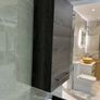Ex Display Danish made Dansani Mido Pine Grey Wall Cabinet, wall Hung base unit , wooden tray & Laundry bag Image 4