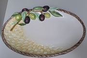 Wicker Olive 3D Platter Italian